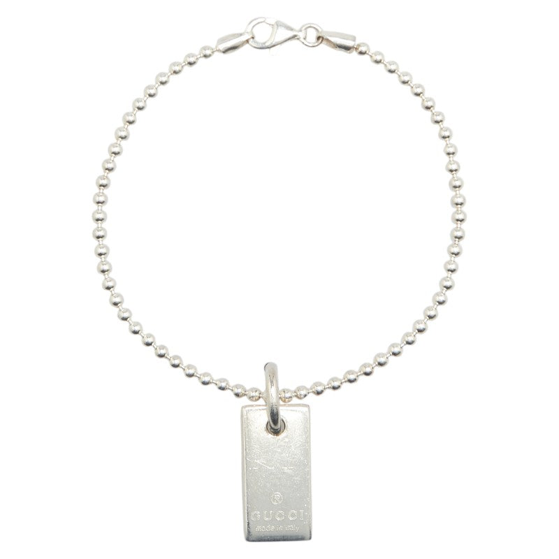 Gucci Ball Chain Plate SV925 Bracelet