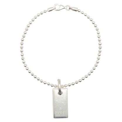 Gucci Ball Chain Plate SV925 Bracelet