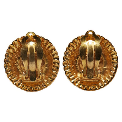 Chanel Round Stone Earrings