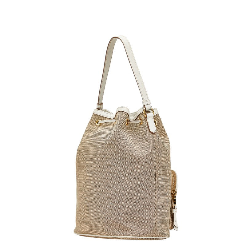 Prada Handbag Canvas Leather Handbag