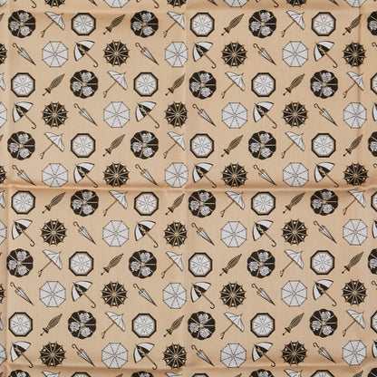 Saint Laurent Cotton YSL Logo Umbrella Pattern Scarf
