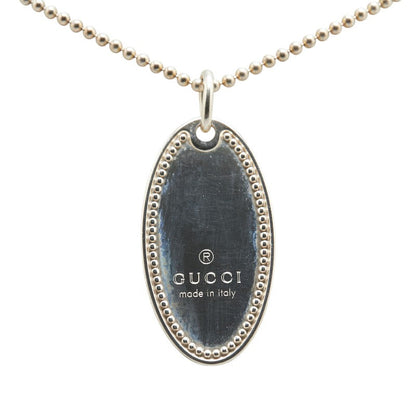 Gucci Oval Plate SV925 Necklace