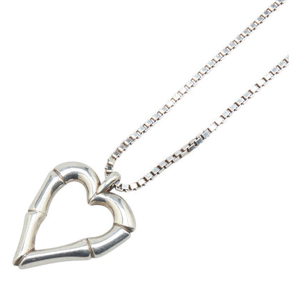 Gucci Bamboo Heart Motif SV925 Necklace