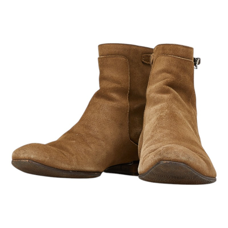 Louis Vuitton Strap Backzip Suede Boots
