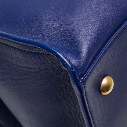Saint Laurent YSL Logo Petit Cabas Leather 2way Bag