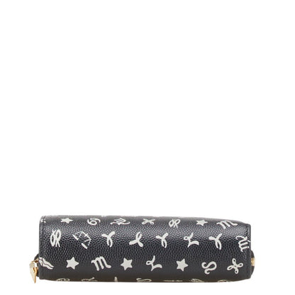 Saint Laurent Zodiac Print Leather Wallet