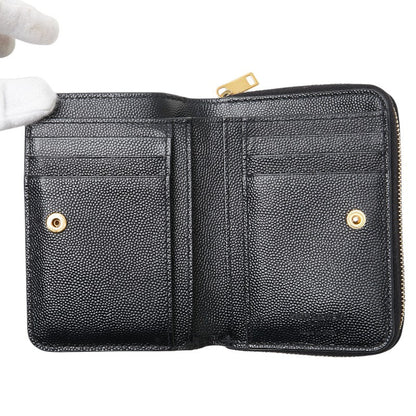 Saint Laurent Zodiac Print Leather Wallet