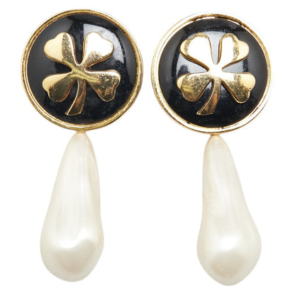 Chanel Round Clover Earrings
