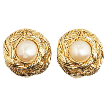Chanel Vintage Round Earrings