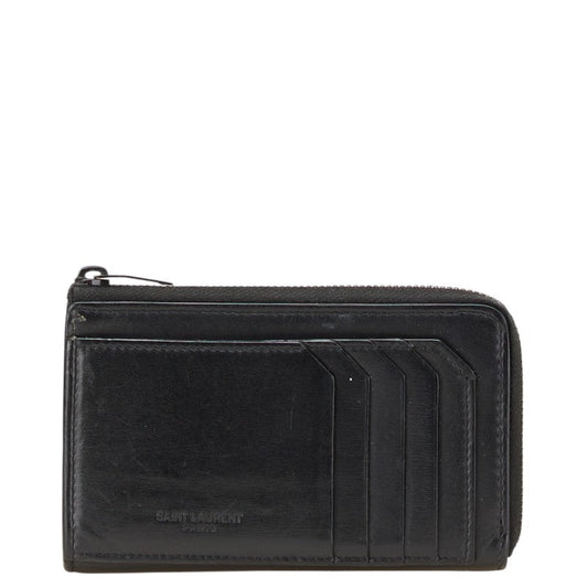 Saint Laurent Fragment Case Leather Coin Card Case