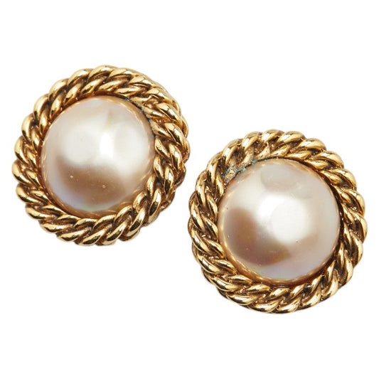 Chanel Vintage Pearl Earrings