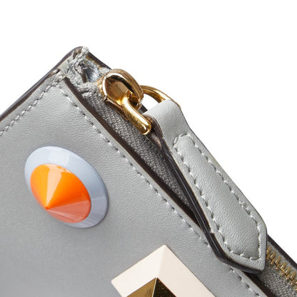Fendi Multi Studs Leather Coin Case Key Case