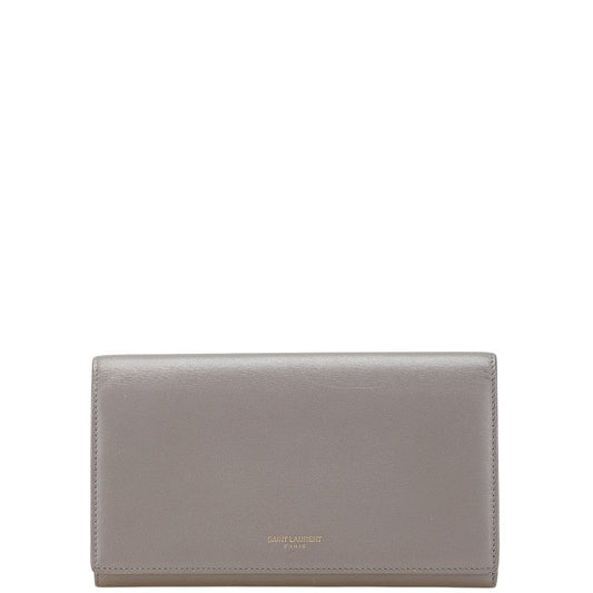 Saint Laurent 372267 Leather Long Wallet
