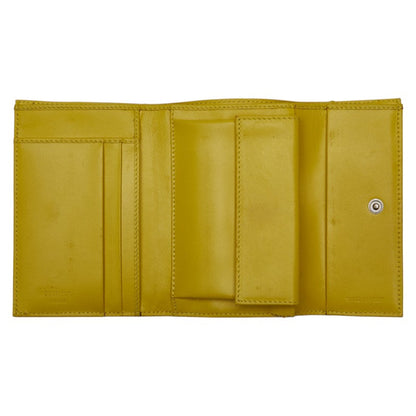 Prada Ostrich Tri-fold Wallet