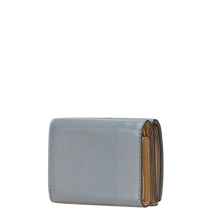 Fendi Peekaboo Small Wallet Leather Tri-fold Wallet