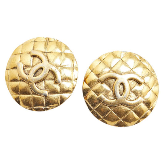 Chanel Coco Mark Matelasse Earrings