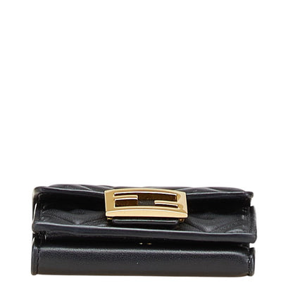 Fendi Baguette Micro Leather Trifold Wallet