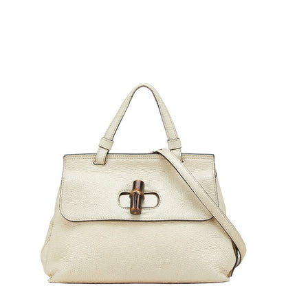 Gucci Daily Bamboo Leather 2way Bag