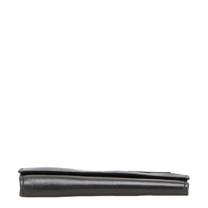 Prada Logo Hardware Leather Key Case