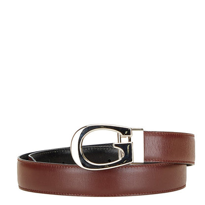 Gucci G Buckle Leather Belt