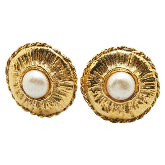 Chanel Vintage Pearl Earrings