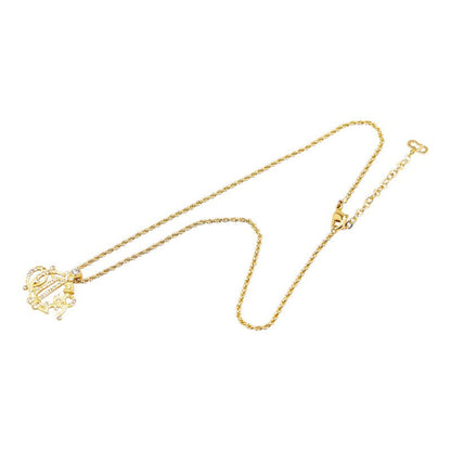 Dior Logo Rhinestone Necklace