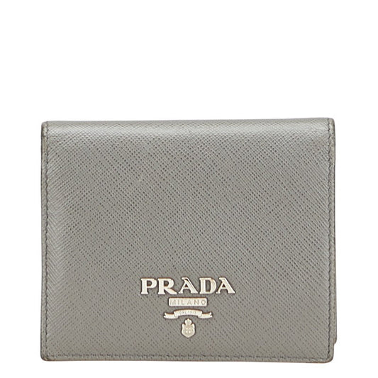 Prada Logo Leather Wallet