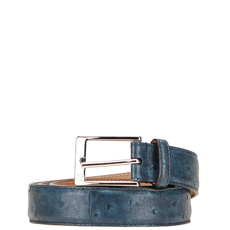 Gucci 345658 Ostrich Leather Belt