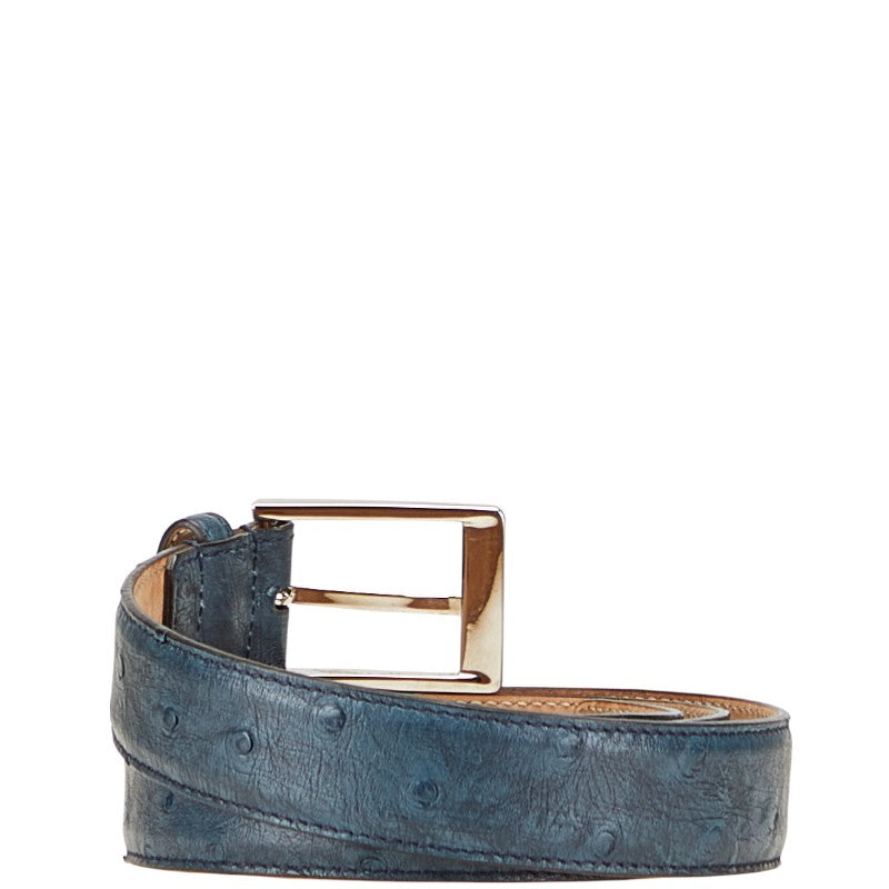 Gucci 345658 Ostrich Leather Belt