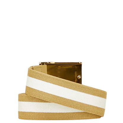 Gucci Logo Canvas Leather Belt