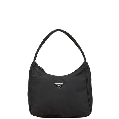 Prada Triangle Logo Plate Nylon Handbag