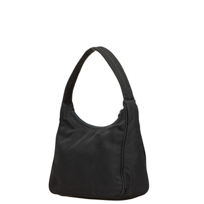 Prada Triangle Logo Plate Nylon Handbag