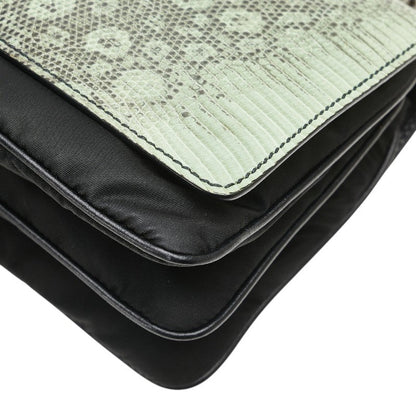 Prada Python Embossed Nylon Leather 2way Bag