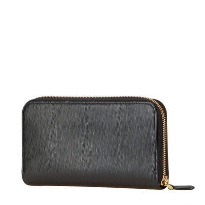 Prada Logo Leather Long Wallet