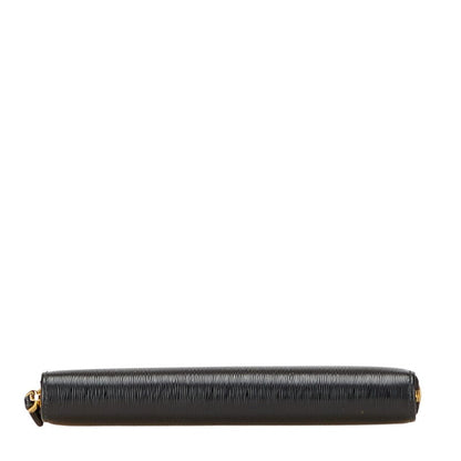 Prada Logo Leather Long Wallet
