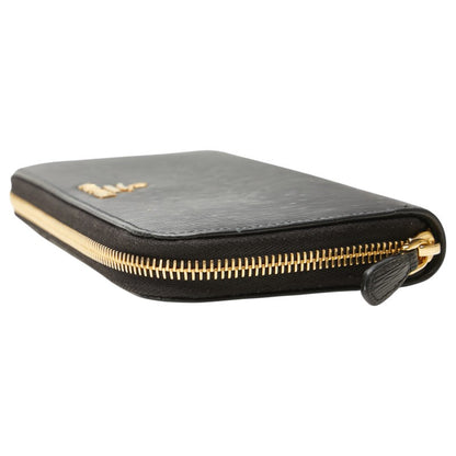 Prada Logo Leather Long Wallet