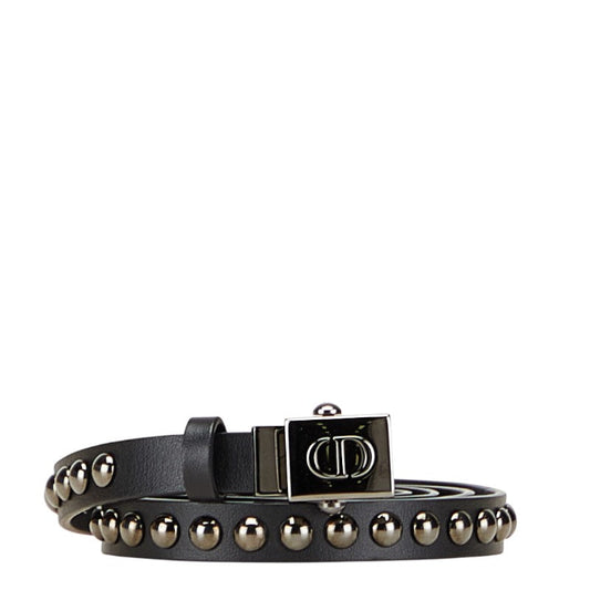 Dior CD Logo Studs Leather Belt
