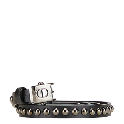 Dior CD Logo Studs Leather Belt