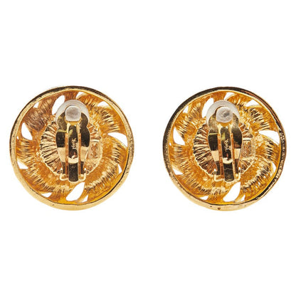 Saint Laurent Round Color Stone Earrings