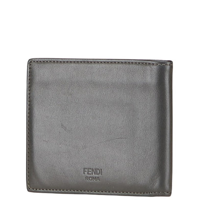 Fendi Bugs Eye Leather Bifold Wallet