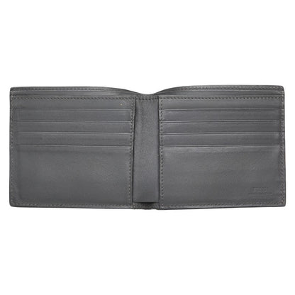 Fendi Bugs Eye Leather Bifold Wallet