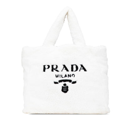 Prada SPUGNA Pile Tote Bag