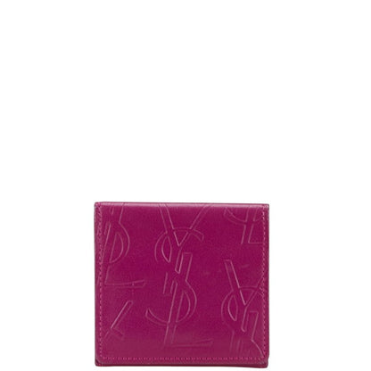 Saint Laurent YSL logo Leather Coin Case