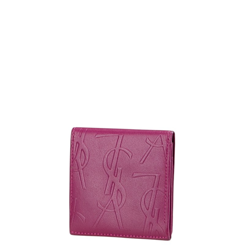 Saint Laurent YSL logo Leather Coin Case