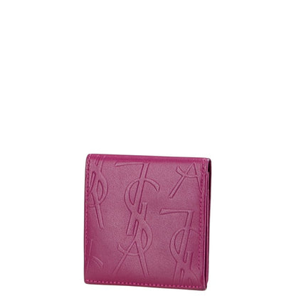 Saint Laurent YSL logo Leather Coin Case