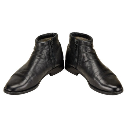 Saint Laurent YSL Leather Short Boots