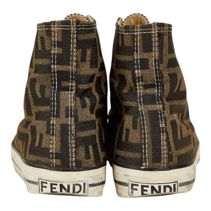 Fendi Zucca Canvas High Top Sneakers