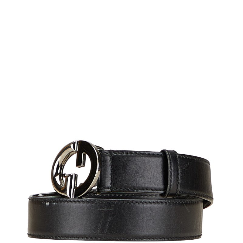 Gucci GG Buckle Leather Belt