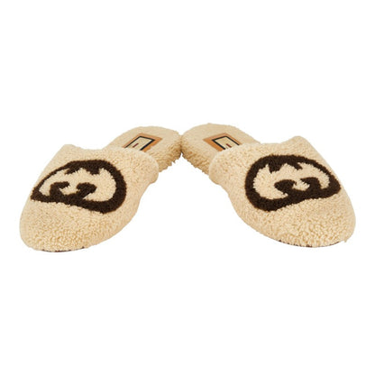 Gucci Interlocking G Shearling Sandals