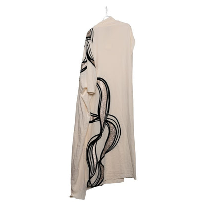 Fendi Embroidery Maxi Dress Silk Dress